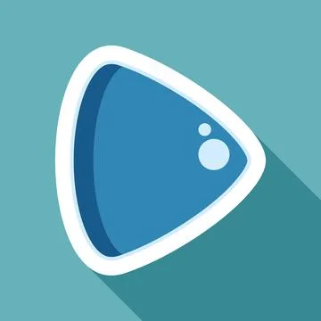 Play button icon for multimedia player application Stock Illustration