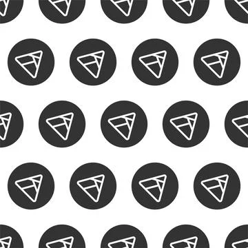 Play button icon seamless pattern. Music and video forward click shape symbol Stock Illustration