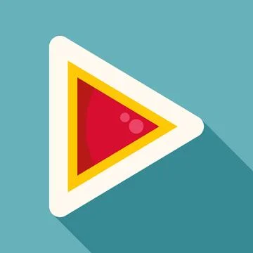 Play button icon symbol for digital media Illustrazione stock
