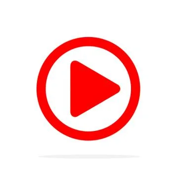 Play button icon. Vector illustration. Stock Illustration