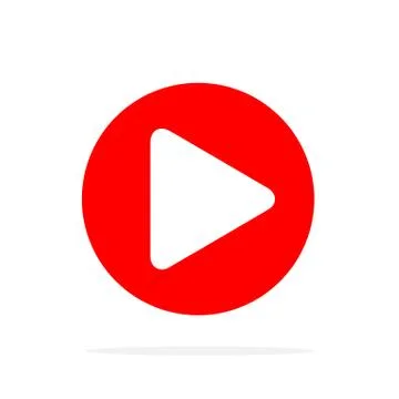 Play button icon. Vector illustration. Stock Illustration