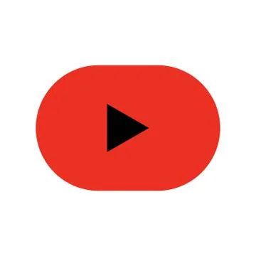 Play button icon vector. play video logo Stock Illustration