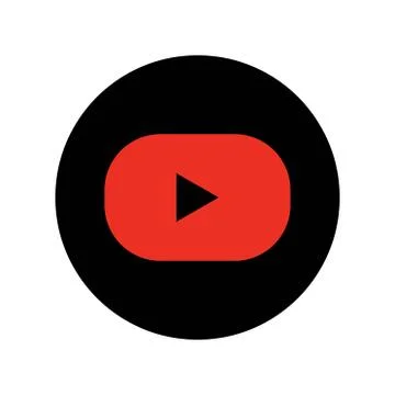 Play button icon vector. play video logo Stock Illustration