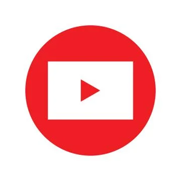 Play button icon vector. play video logo Stock Illustration