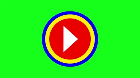 Play button icon. Video and audio music play button animation icon. Stock Footage 337466772