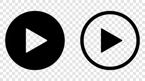 Play button icons Stock Illustration