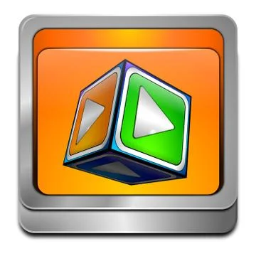 Play Button Illustrazione stock