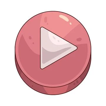 Play Button illustration Illustrazione stock
