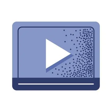 Play button media player Stock Illustration