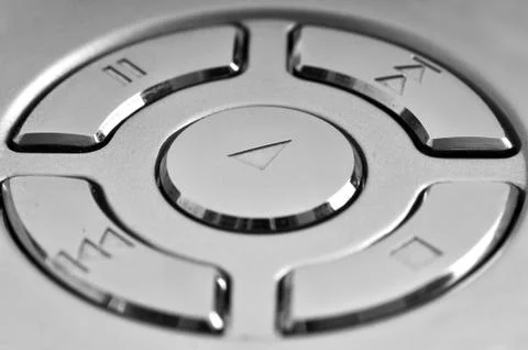 Play button on media player Stock Photos
