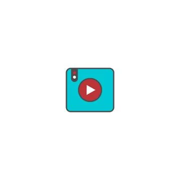 Play button multimedia video audio Illustrazione stock