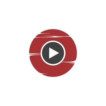 Play button multimedia video audio Illustrazione stock
