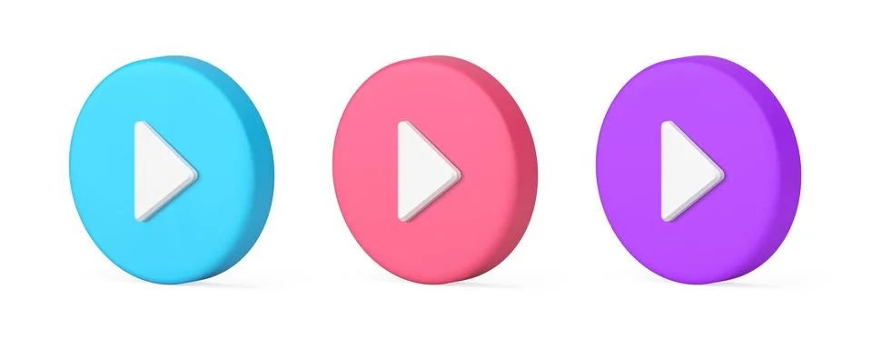 Play button panel control round badge media broadcasting technology triangle  イラスト素材