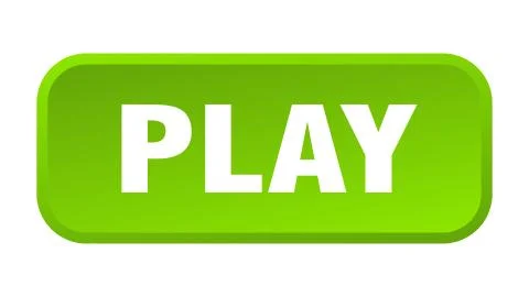 Play button. play square 3d push button Stock Illustration