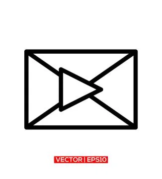 Play Button Symbol Logo Icon Vector Stock-Illustration