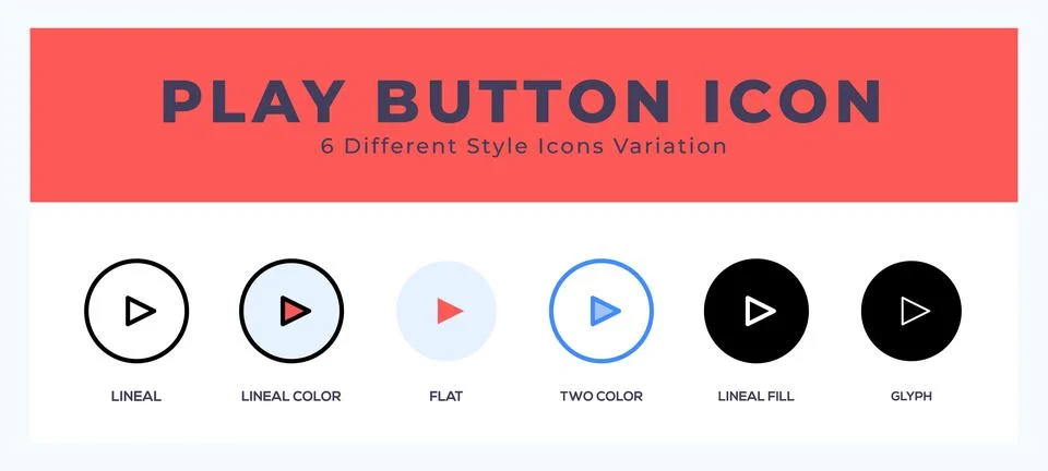 Play button symbol. vector icon symbol. logo illustration. vector graphics Stock Illustration
