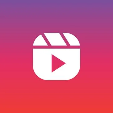 Play button. Vector flat icon Stock Illustration