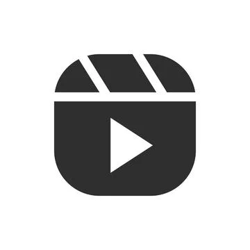 Play button. Vector flat icon Stock Illustration