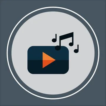 Play button vector. Media player symbol collection Stock Illustration