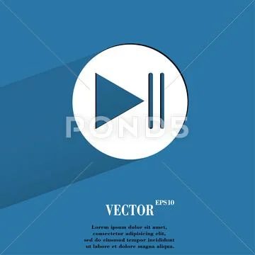 play button logo high quality Royalty Free Vector