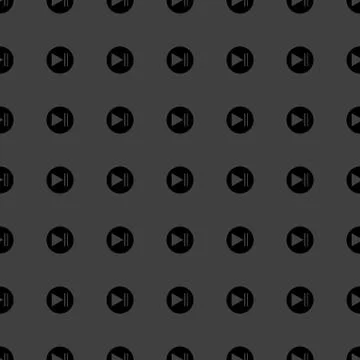 Play button web icon. flat design. Seamless pattern. Stock Illustration