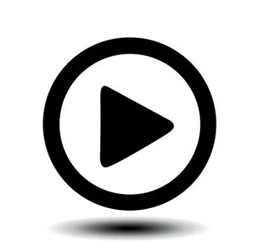 Play button web icon Stock Illustration