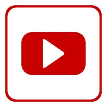 Play button on white. Stock Illustration