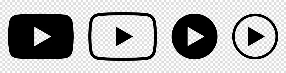 Play buttons Illustrazione stock