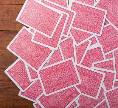 Play cards back texture Stock Photos