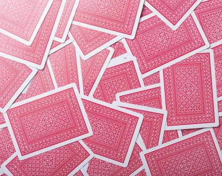 Play cards back texture Foto stock