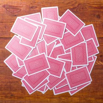 Play cards back texture Stock Photos