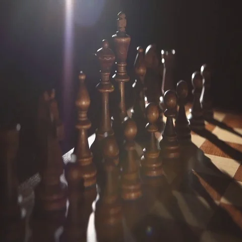 Play chess  Black pieces Vídeo Stock 69542418