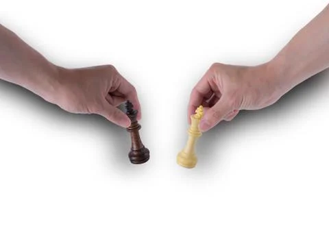 Play a chess game Foto stock