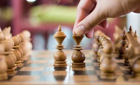 Play chess game Stock Photos