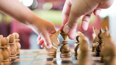 Play chess game 写真素材