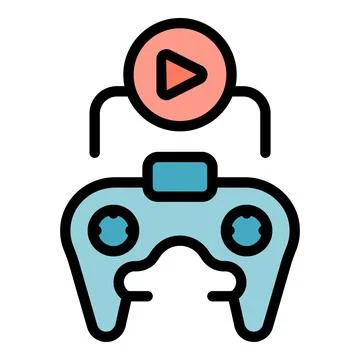 Play chest icon vector flat Stock Illustration