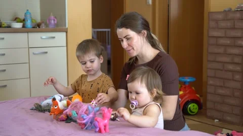 Play with children. Stock-Footage 236404335