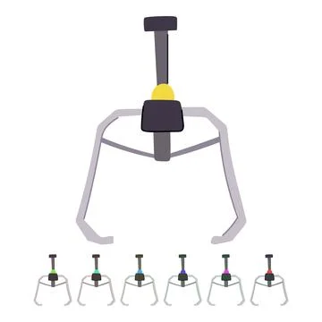 Play claw machine vector cartoon graphic Stock Illustration