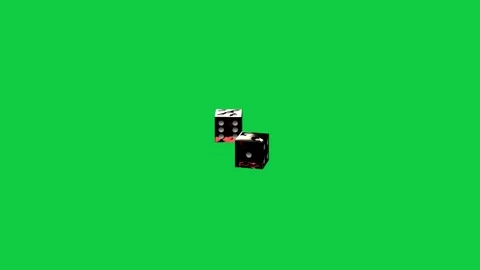 On play clear backdrop glass dice tumbling, spinning, passing or bouncing, Stock Footage 340269568