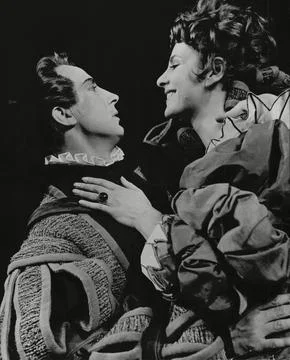 Play: A Comedy Of Errors. Starring: Ian Richardson And Susan Engel. Stock Photos
