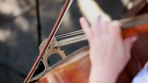 Play on the contrabass Stock Footage 1454467