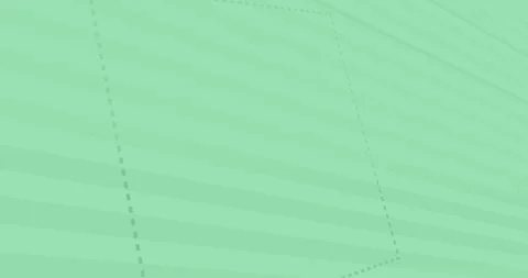 On play dashed pentagon moving, rotating across transparent canvas bands 库存影片 327338454
