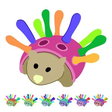 Play educational toy vector cartoon graphic Stock Illustration