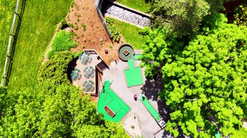 Play - Fairmount Mini Golf - Syracuse, NY Stock Footage 336516370