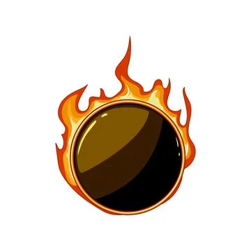 Play fire game button cartoon vector illustration イラスト素材