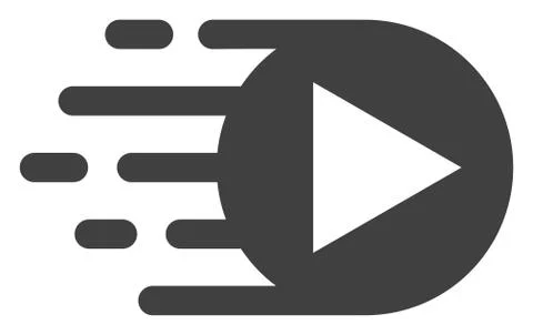 Play Function with Fast Speed Effect Illustrazione stock