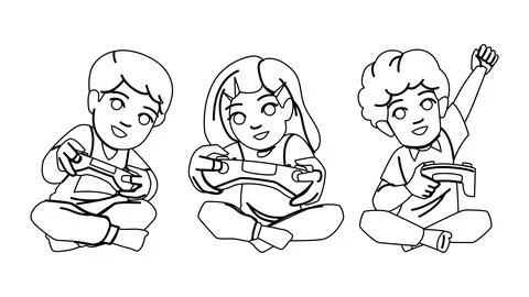 Play game console kid vector Stock Illustration
