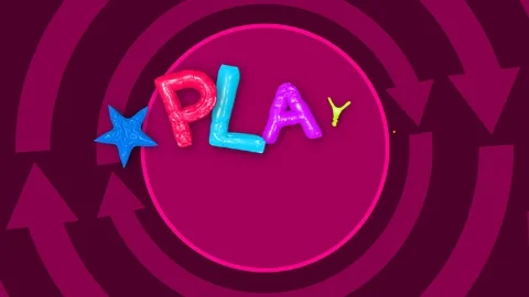Play Game Text Background Stock Footage 105654026