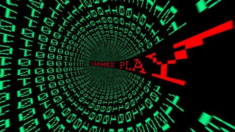 Play games data tunnel イラスト素材