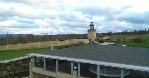 Play golf cloudy day Stock Footage 85396674